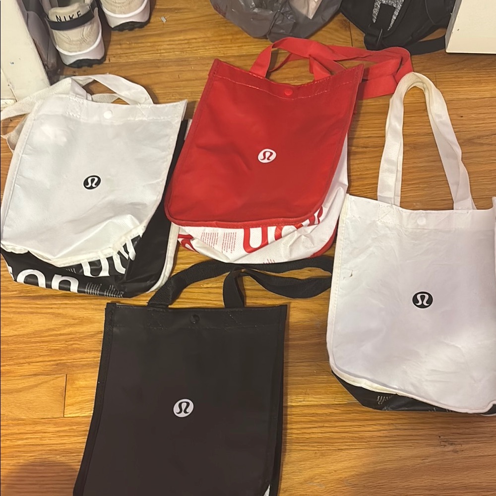 Lululemon Athletica Red and Black Tote Bags for Versatile Style
